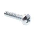 Prime-Line Machine Screw, Metric, Pan Head, Phil Drive M5-0.8 X 25MM Zinc Plated Steel 25PK 9131410